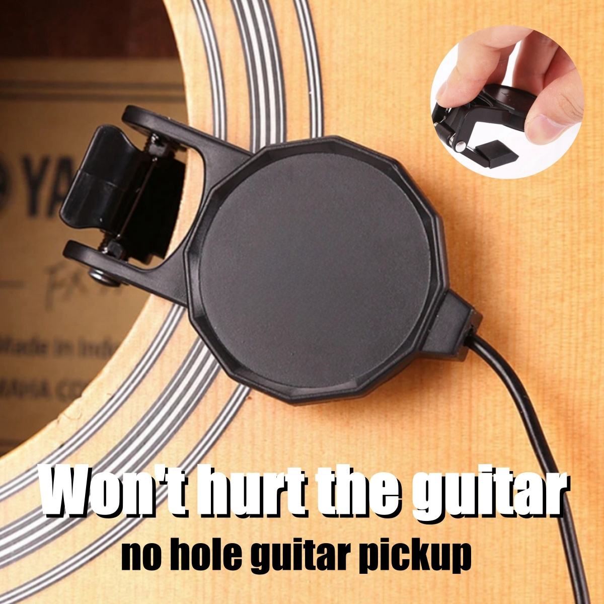 Musical Instrument Mandolin - Audio Jack Clip On Pickup for