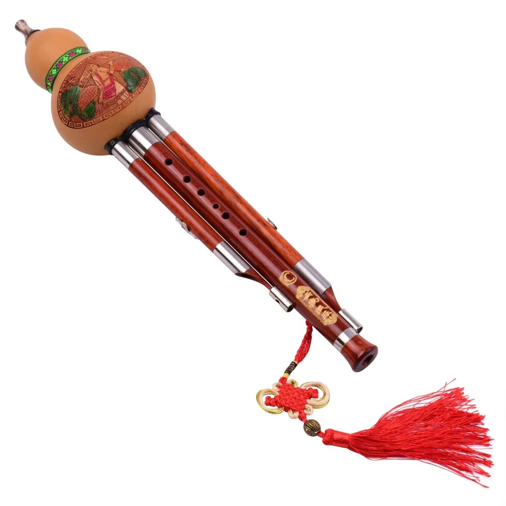 Musical Instruments - 3-Tone C Key Hulusi Gourd Flute