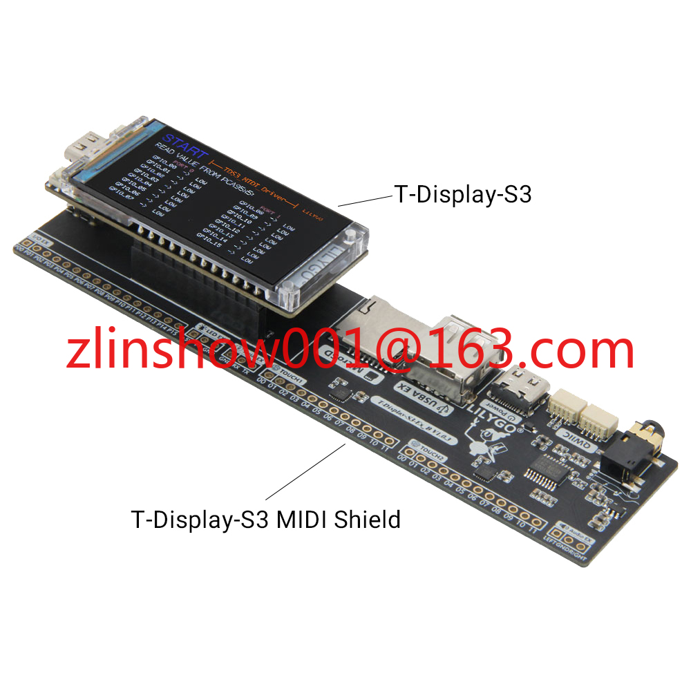 T-Display-S3 MIDI Shield Devel - Musical Instrument Digital Interface (Midi) recension och pris