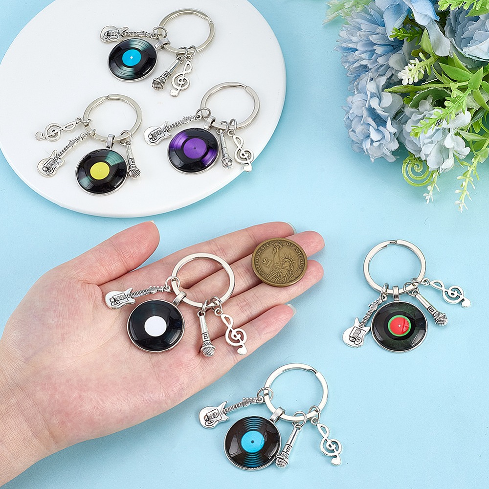6Pcs 6 Colors Glass Pendant Ke - Musical Instrument Glass recension och pris