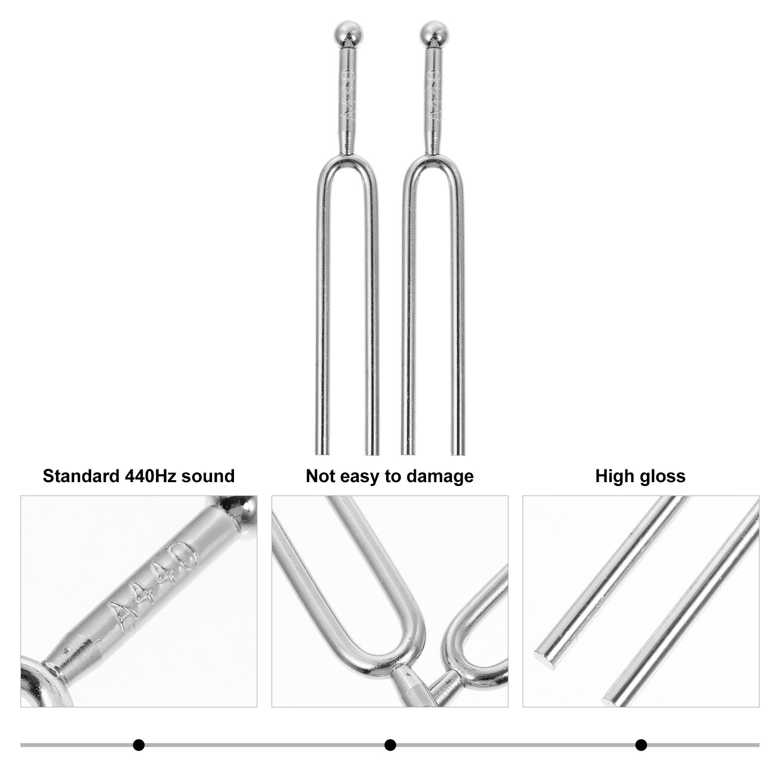 2Pcs Guitar Tuning Forks 440Hz - Musical Instrument Tuning Guitar Tuner. Standard Guitar Tuning recension och pris