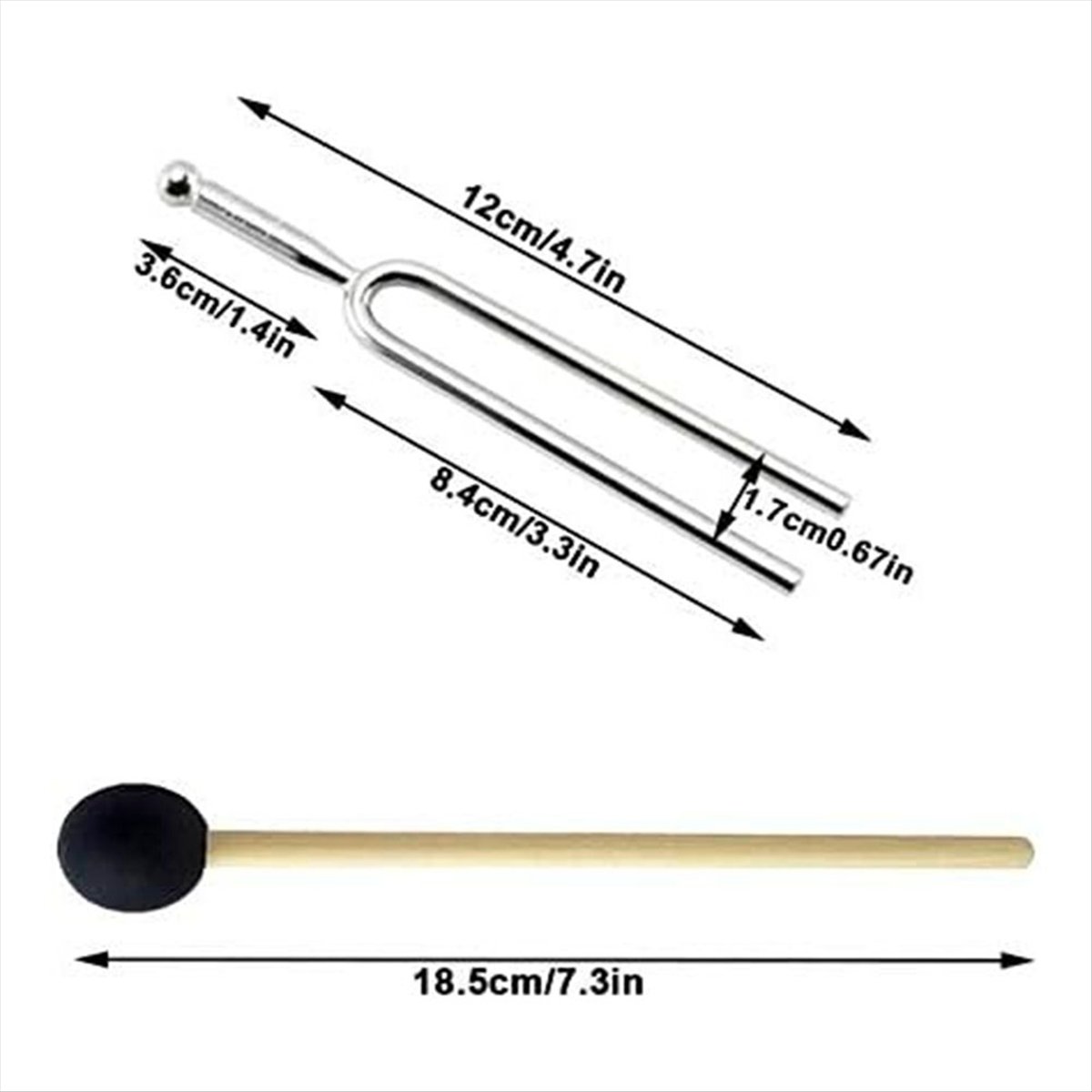 T34C 3Pack A440Hz Tuning Fork  - Musical Instrument Tuning Guitar Tuner. Standard Guitar Tuning recension och pris